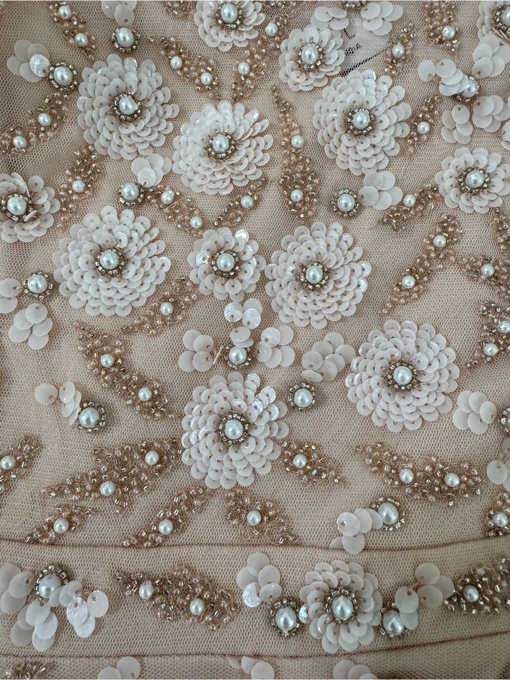 Mac Duggal Blush Pink Embellished Tulle Maxi Dress - Picture 14 of 16